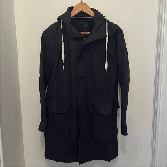 Jcrew rain jacket coat XXS canvas navy - Picture 1 of 4